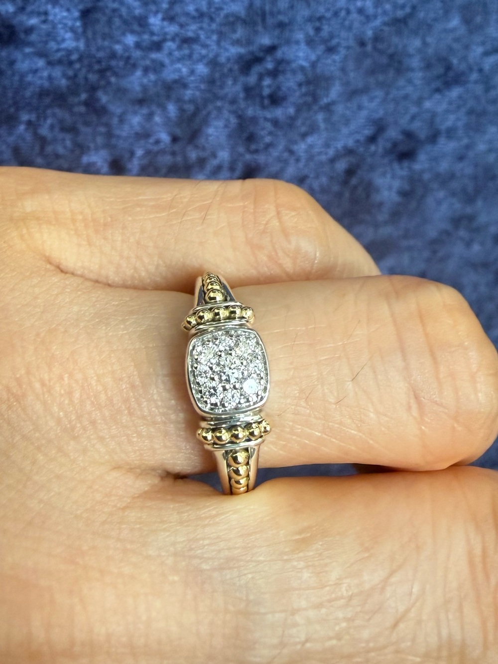 Rittenhouse  Two-Tone Diamond Ring from Lagos Size 6&7